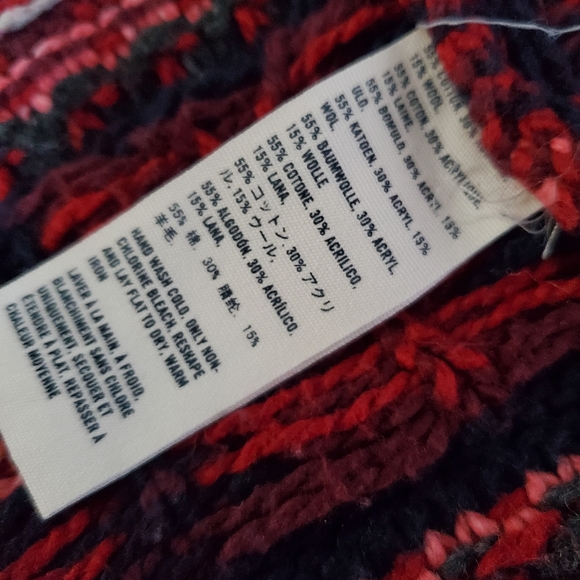 Vintage Abercrombie & Fitch chunky open cardigan S/M - Picture 7 of 8